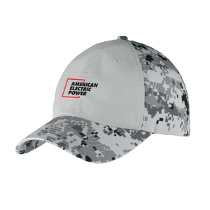 Port Authority® Colorblock Digital Ripstop Camouflage Cap - Grey Camo/Grey