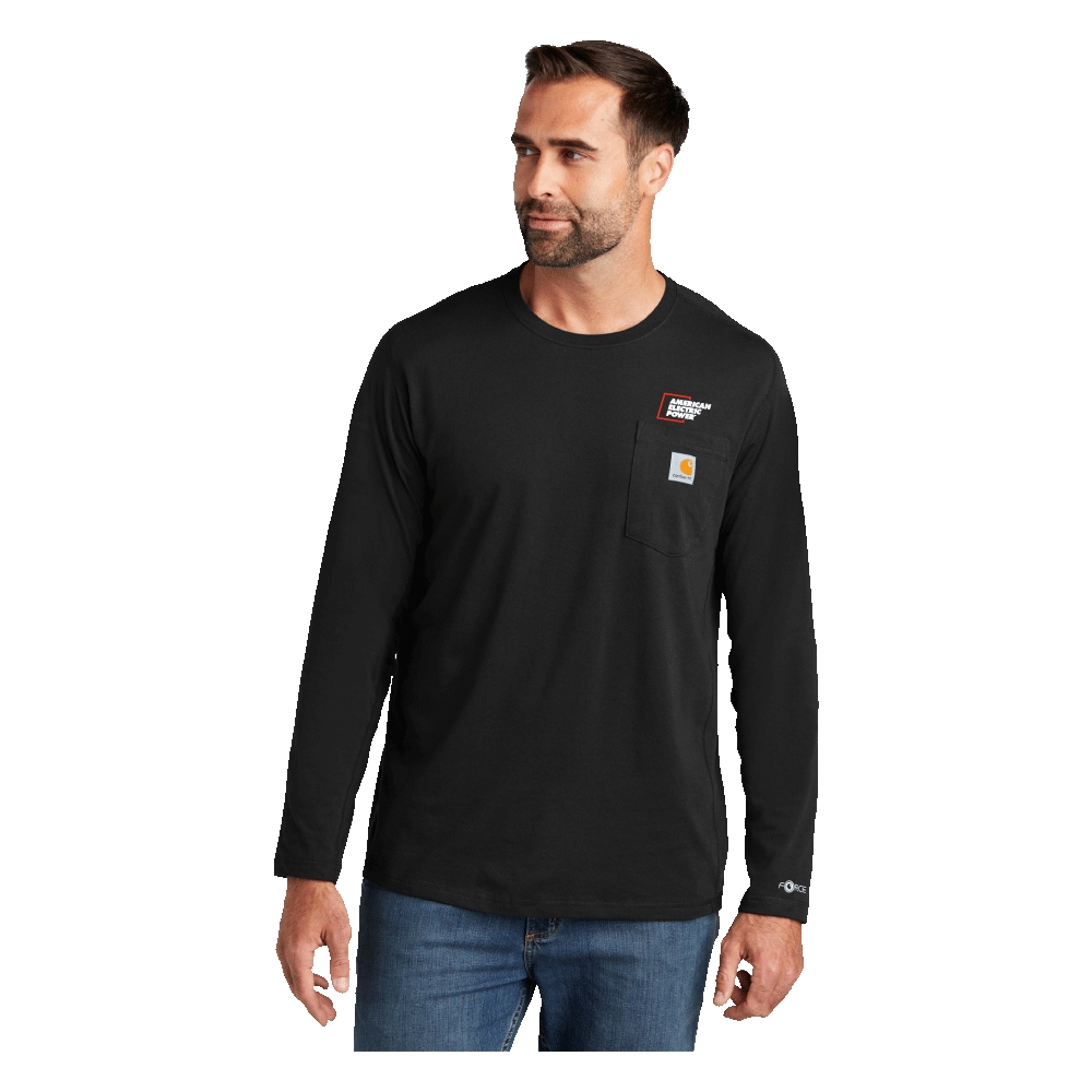 Men's Carhartt Force® Long Sleeve Pocket T-Shirt / AEP